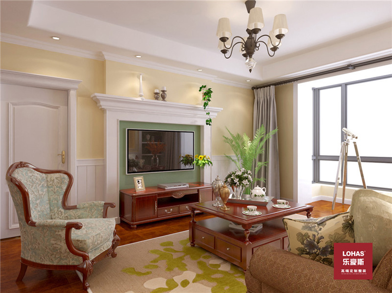 新源燕府186平美式田園風(fēng)格