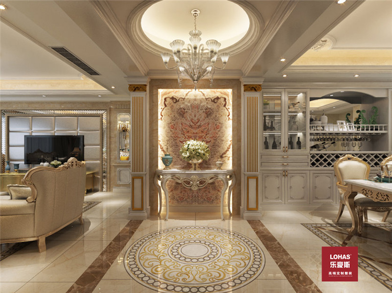 啟銳園118平米兩室兩廳歐式風(fēng)格