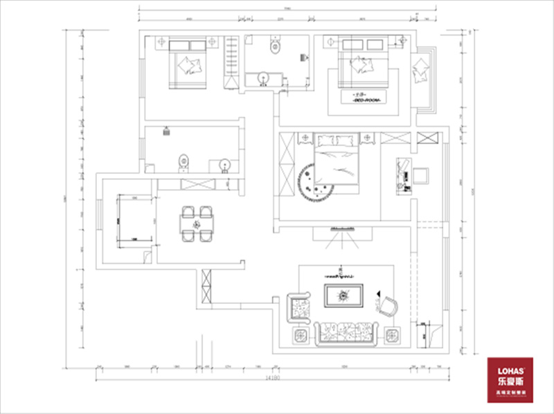 鹿錦苑美式裝修效果圖