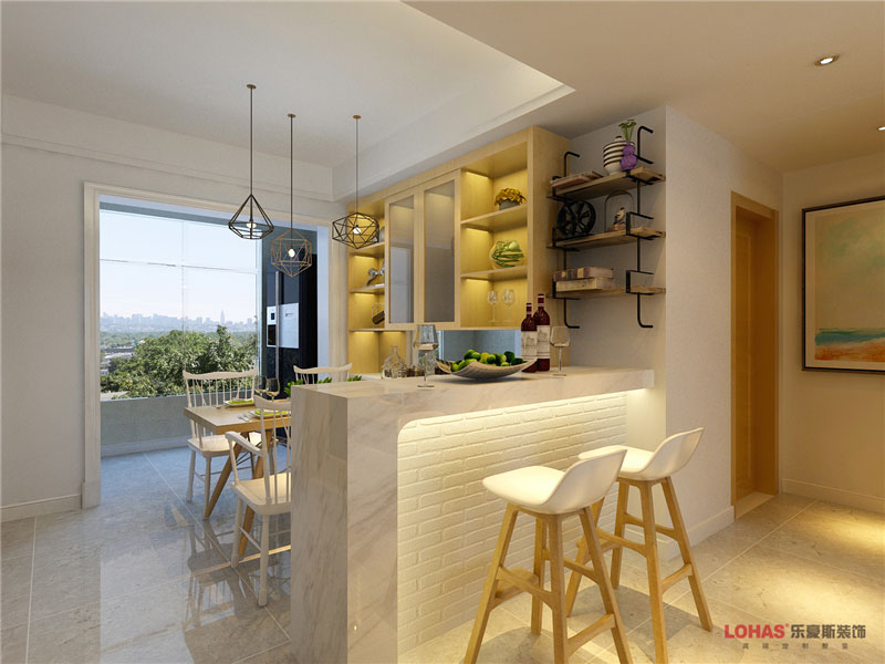 潤德天悅城118平米三室兩廳北歐風(fēng)格