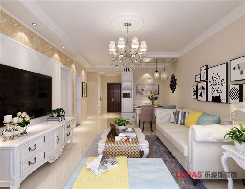 盛世長安88平簡歐風格