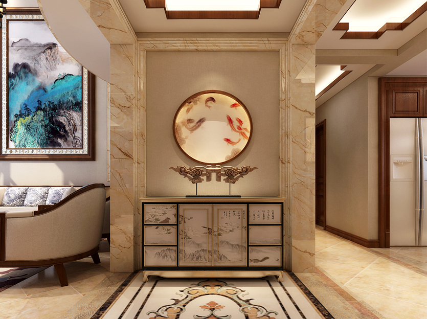鑫界王府270平四室新中式裝修效果圖 鑫界王府270平四室新中式裝修效果圖