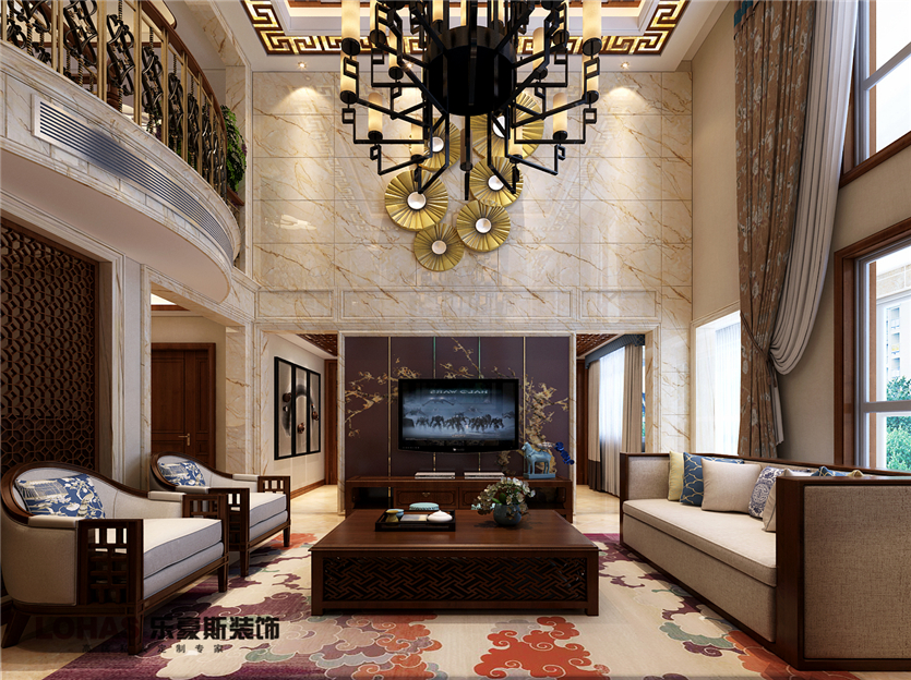 鑫界王府270平四室新中式裝修效果圖 鑫界王府270平四室新中式裝修效果圖