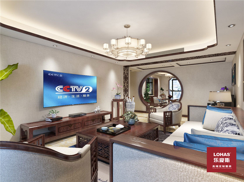 匯君城140平三室新中式風格裝修效果圖 匯君城140平三室新中式風格裝修效果圖