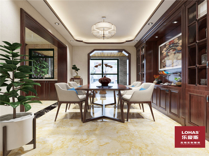 匯君城140平三室新中式風格裝修效果圖 匯君城140平三室新中式風格裝修效果圖