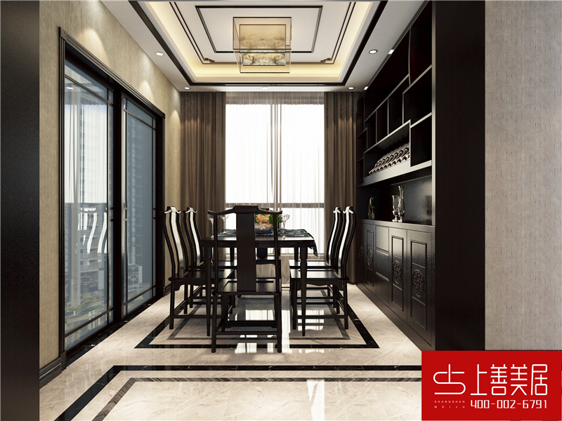 綠朗時光170平四室兩廳簡歐風(fēng)格裝修效果圖