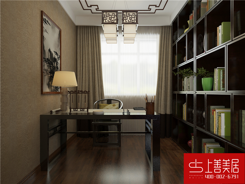 綠朗時光170平四室兩廳簡歐風(fēng)格裝修效果圖