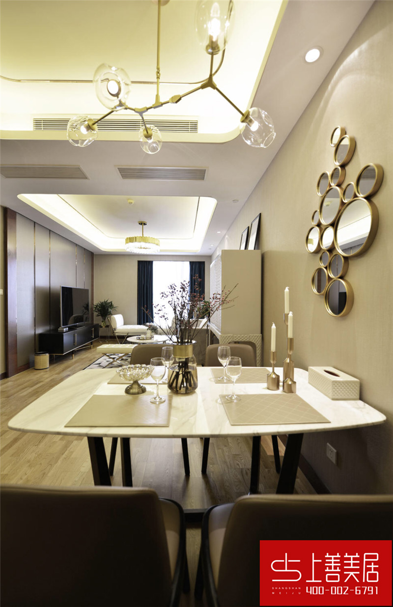 瑞府90平兩室兩廳簡(jiǎn)歐風(fēng)格裝修效果圖