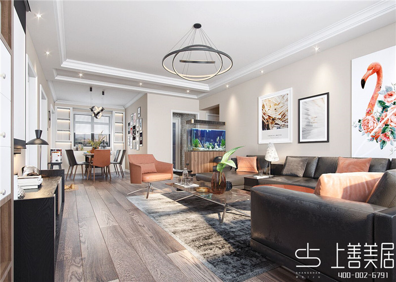 皓順壹號(hào)院120平現(xiàn)代簡(jiǎn)約