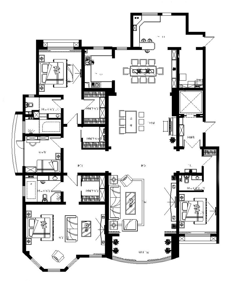 天陽御瓏灣/380平/美式工業(yè)風(fēng)混搭