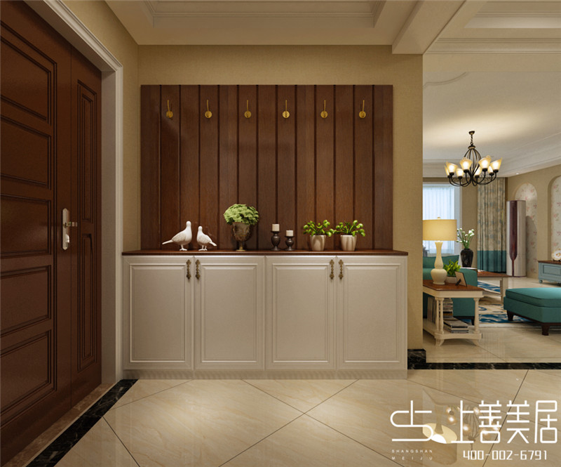 城南春天139平三室兩廳簡(jiǎn)約美式風(fēng)格裝修效果圖