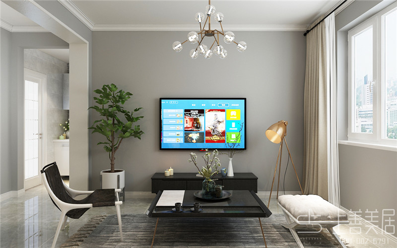 鐵路宿舍60平現(xiàn)代簡約風(fēng)格裝修效果圖