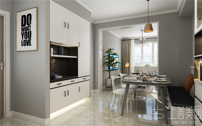 鐵路宿舍60平現(xiàn)代簡約風(fēng)格裝修效果圖