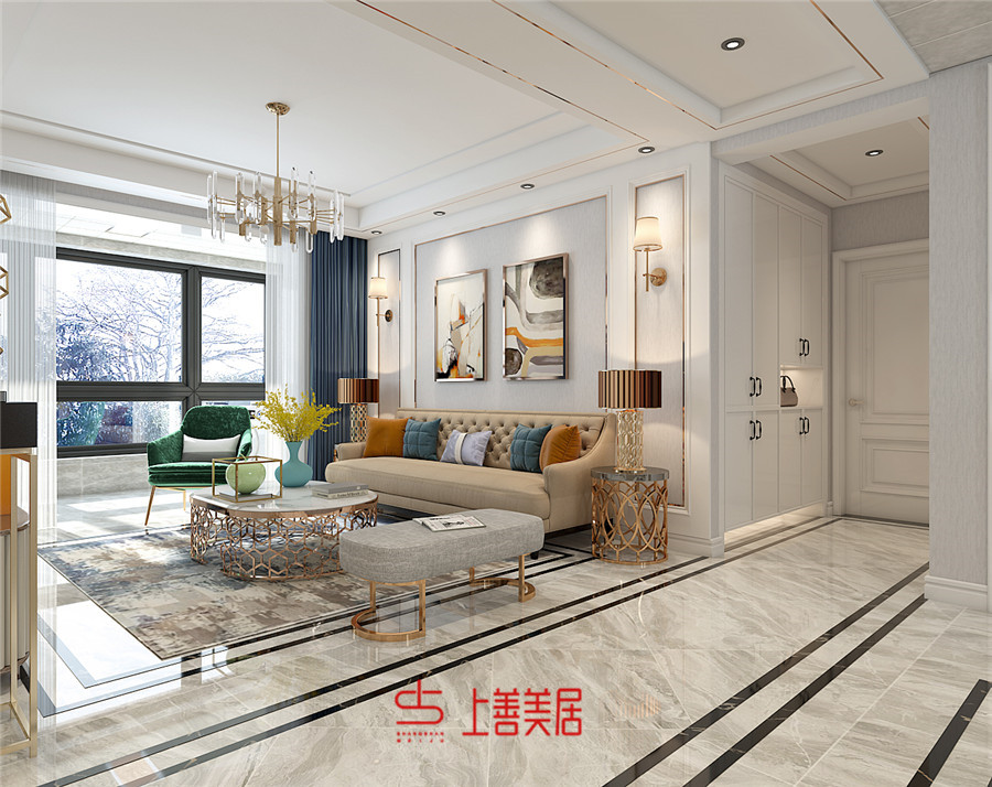 弘達(dá)明尚/110㎡/美式輕奢