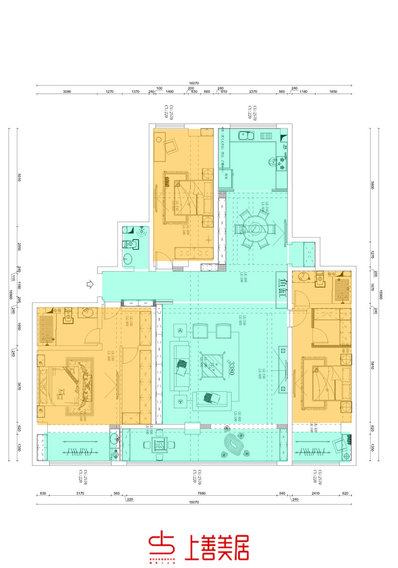奧體中心/250㎡/新中式