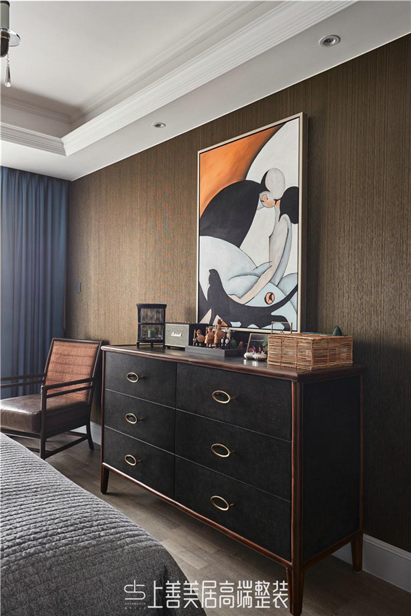 正定自建別墅326平美式裝修效果圖