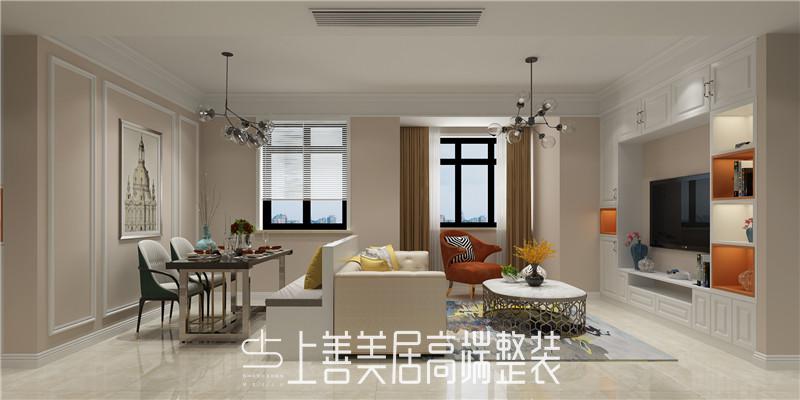 國賓一號(hào)108平簡約裝修效果圖