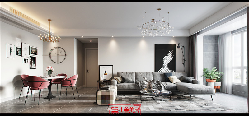 紫晶悅城90平北歐風(fēng)格