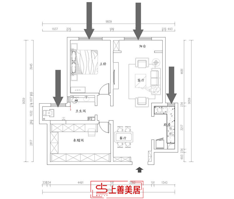 天海譽天下/90㎡/法式風格