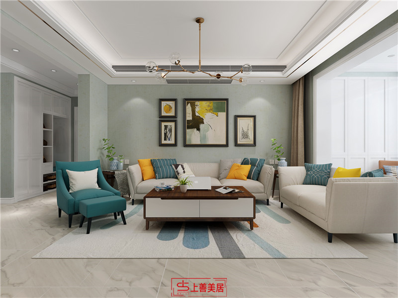 榮盛城/135㎡/現(xiàn)代簡約