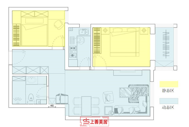 瀚唐/88㎡/北歐簡(jiǎn)約