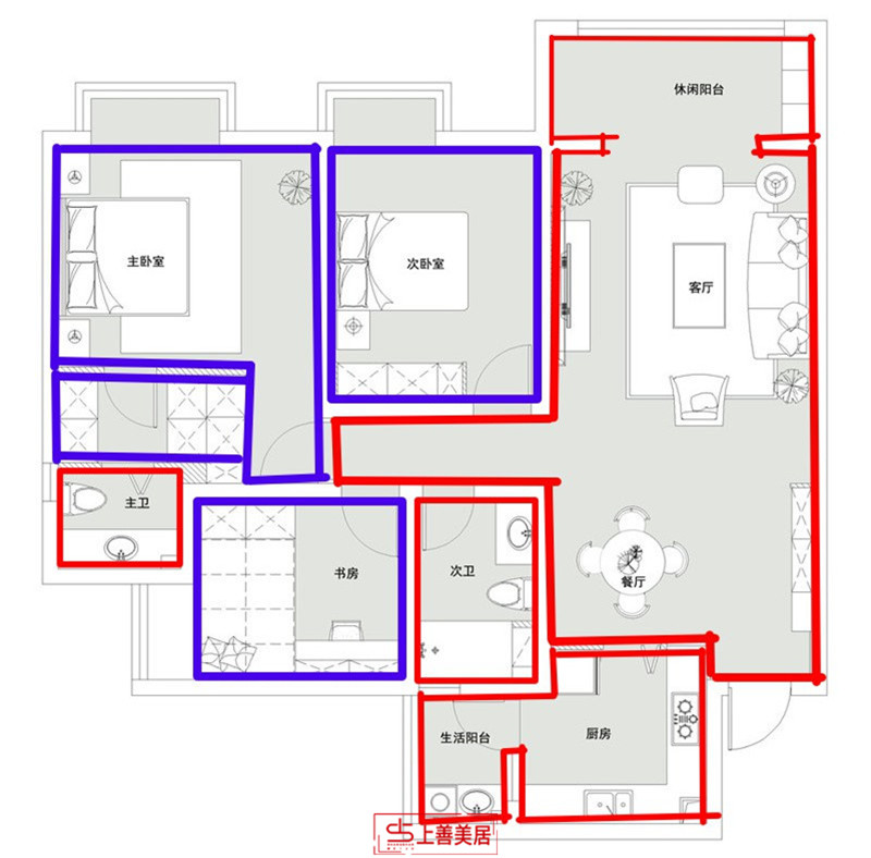 天璽名著/132㎡/清新美式