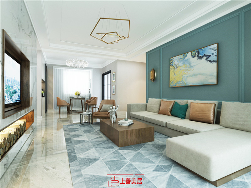 潤德天悅城/138㎡/輕奢風格