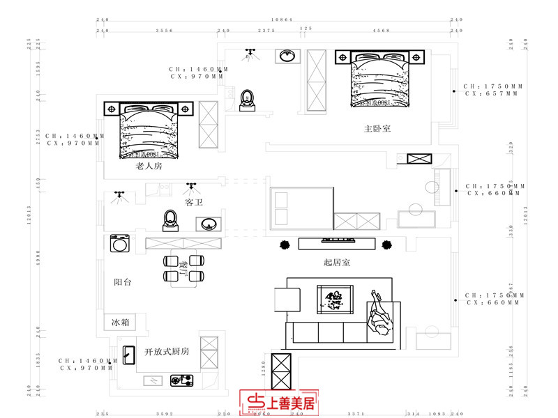 潤(rùn)德天悅城/139㎡/現(xiàn)代