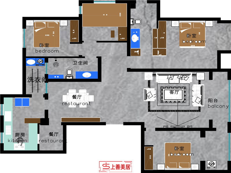 天悅城/170㎡/現(xiàn)代風