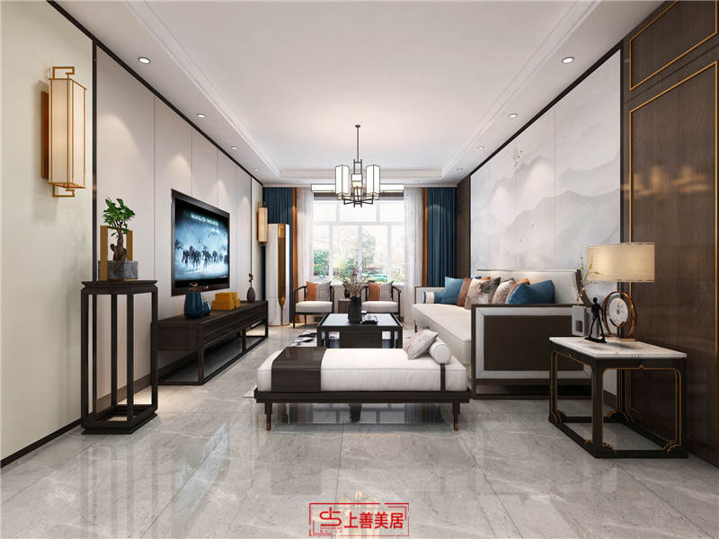 富達(dá)山莊/130㎡/新中式