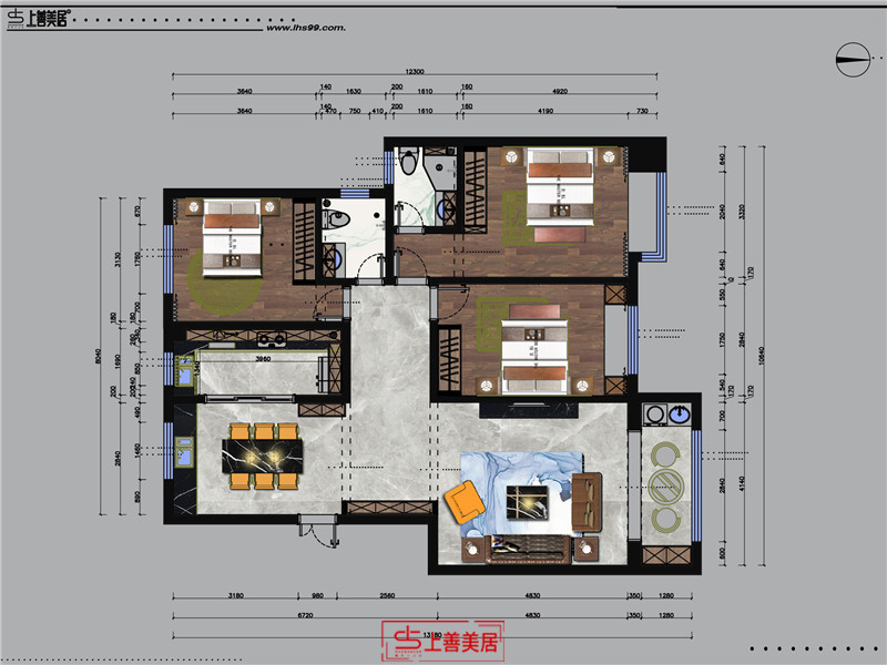 公園首府/140㎡/現(xiàn)代風(fēng)