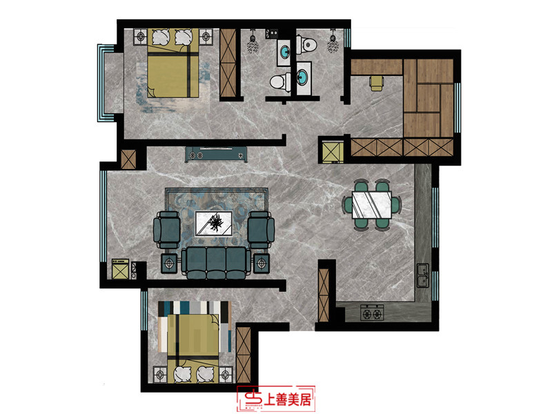 紫御藍灣/130㎡/新中式