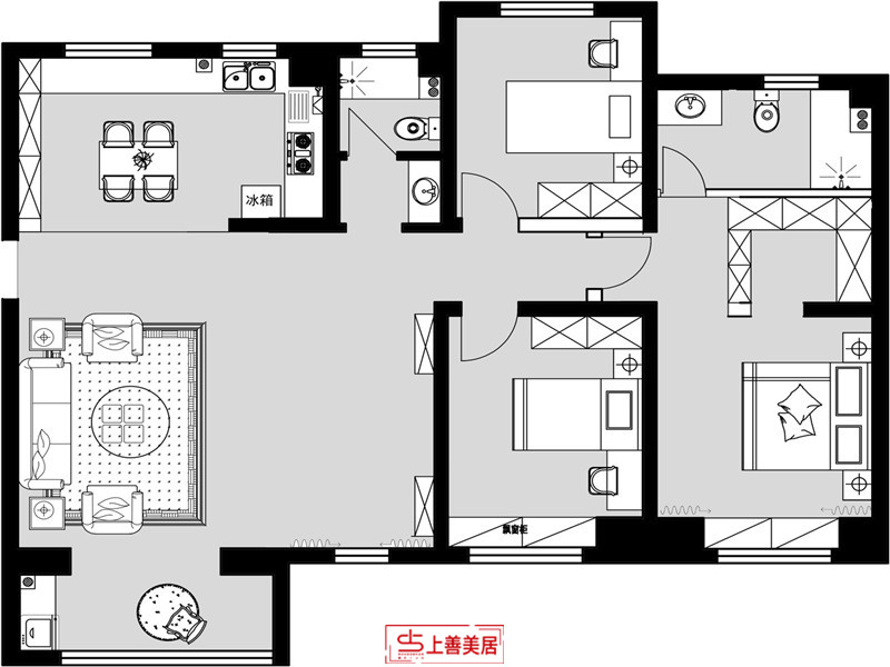 翰林甲第/145㎡/現(xiàn)代