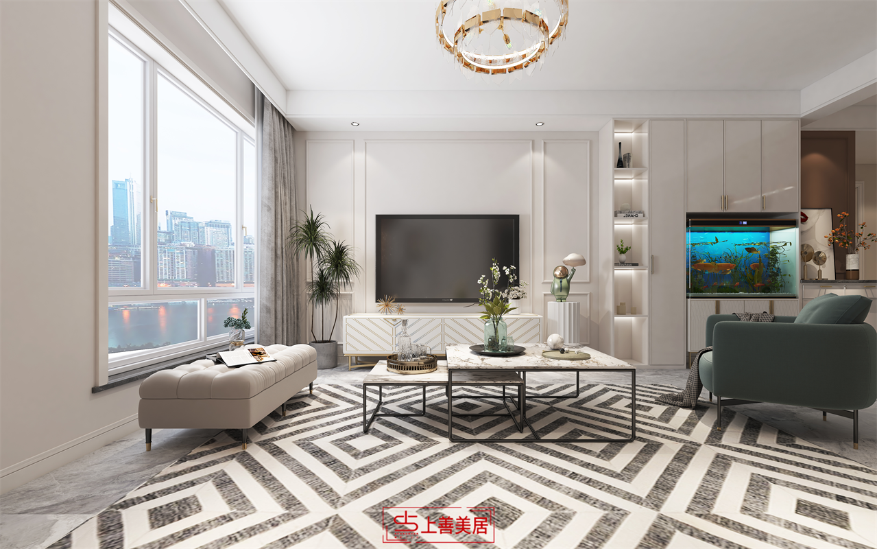 富貴城/118㎡/現(xiàn)代簡約