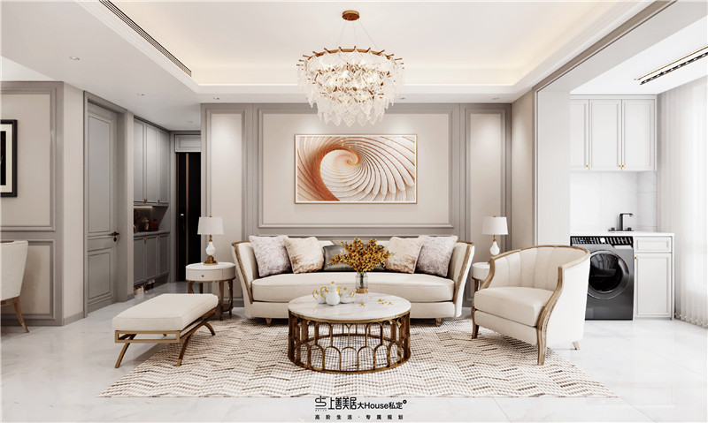 保利時光/130㎡/美式