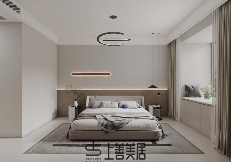 金橋華府138平米奶油風(fēng)裝修設(shè)計