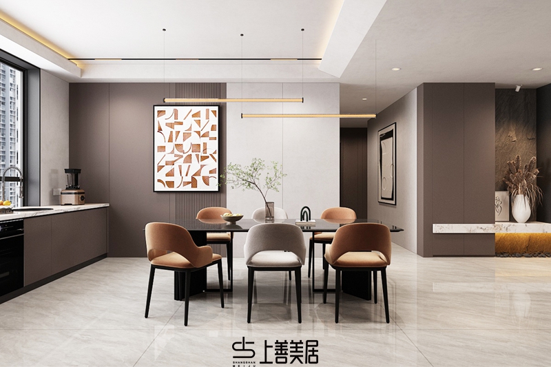 正基九宸251平四室兩廳意式極簡裝修設計