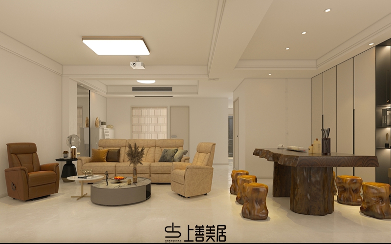 秀水名邸200平米新中式裝修設(shè)計(jì)