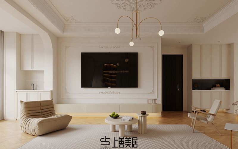 欒城林蔭春天170平法式效果圖10