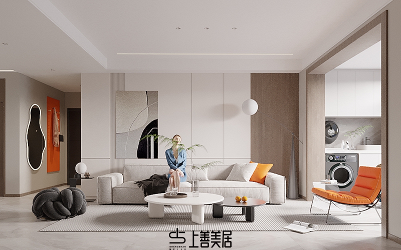 國仕山140平現(xiàn)代簡約裝修設(shè)計03