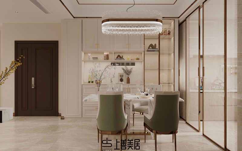 德賢華府160平簡歐風格裝修設計3