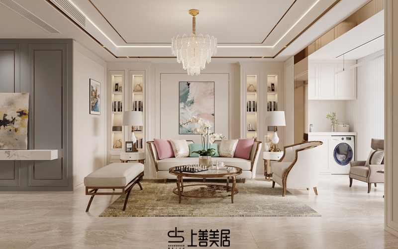 德賢華府160平簡歐風格裝修設計4