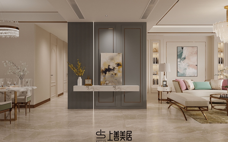 德賢華府160平簡歐風格裝修設計8