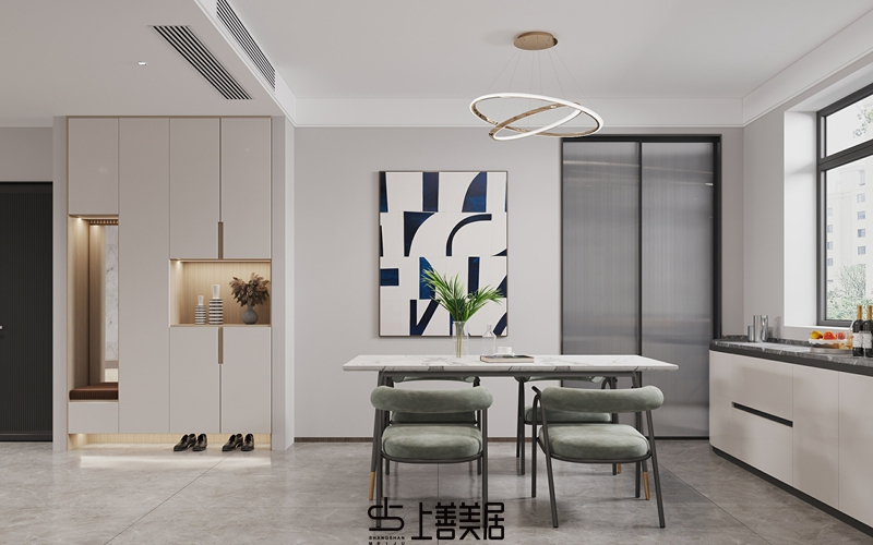 格林公館140平現(xiàn)代簡約風(fēng)格效果圖03