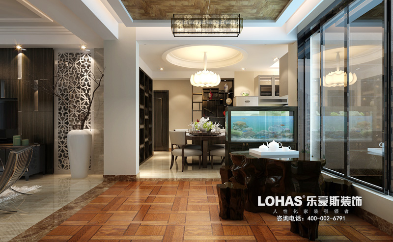 上東花園三室兩廳139㎡現(xiàn)代風格