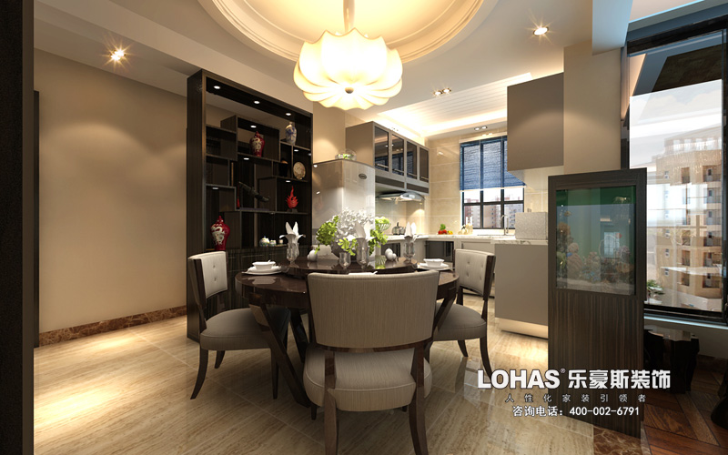 上東花園三室兩廳139㎡現(xiàn)代風格