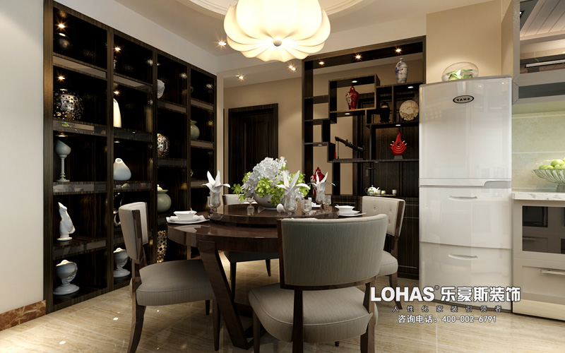 上東花園三室兩廳139㎡現(xiàn)代風格