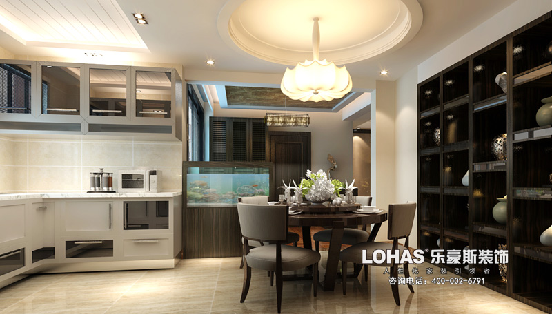 上東花園三室兩廳139㎡現(xiàn)代風格